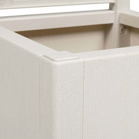 Vaso da giardino-Fioriera da Esterno-Contenitore per Piante Bianco 36 x 36 x 140 cm Polipropilene