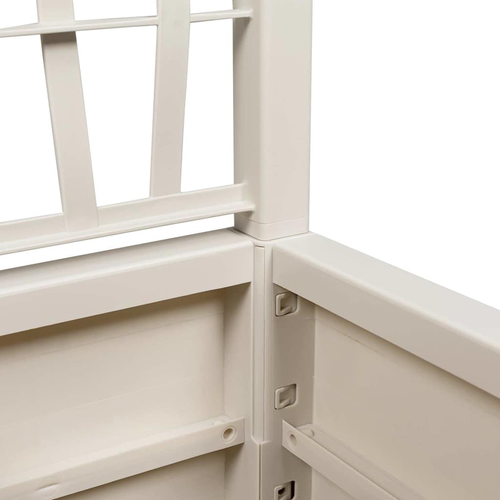 Vaso da giardino-Fioriera da Esterno-Contenitore per Piante Bianco 36 x 36 x 140 cm Polipropilene