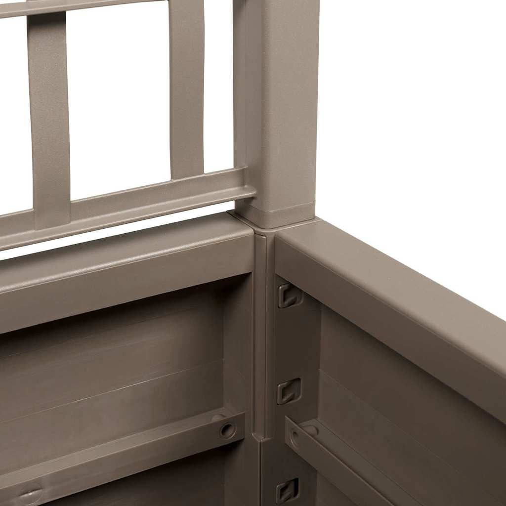 Vaso da giardino-Fioriera Esterno-Contenitore per Piante Grigio 36 x 36 x 140 cm Polipropilene