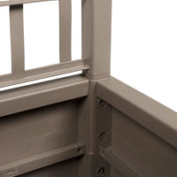 Vaso da giardino-Fioriera Esterno-Contenitore per Piante Grigio 36 x 36 x 140 cm Polipropilene