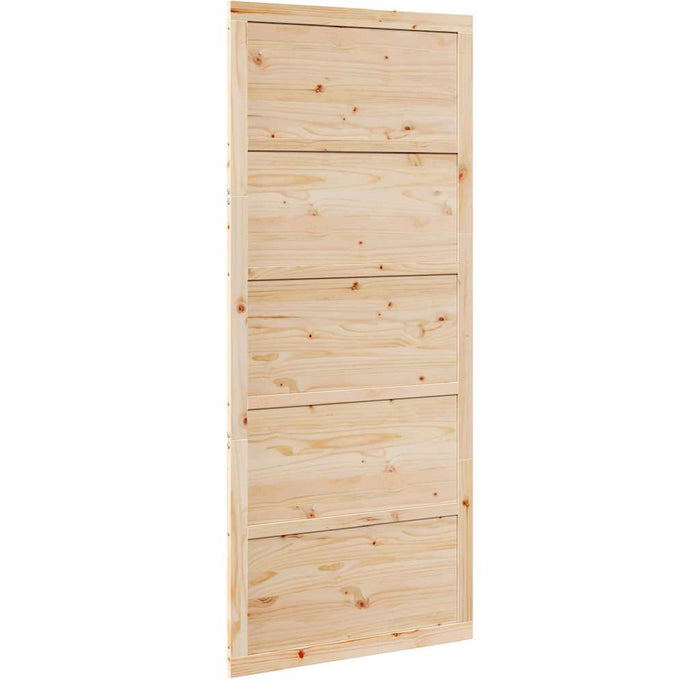 Porta a Fattoria Naturale 100 x 208 cm Legno massello di pino 870404