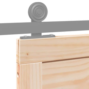 Porta a Fattoria Naturale 90 x 208 cm Legno massello di pino 870407