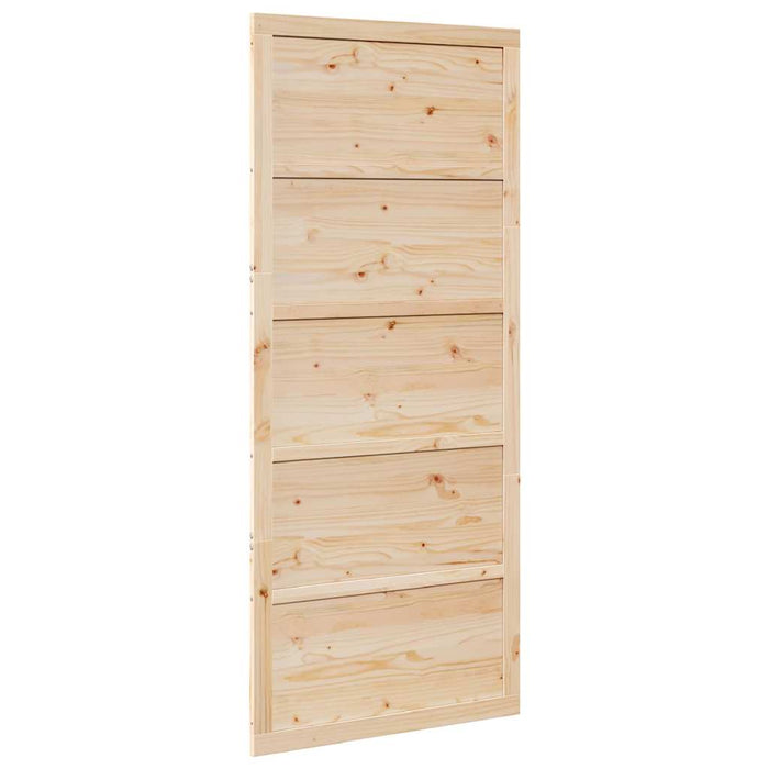Porta a Fattoria Naturale 90 x 208 cm Legno massello di pino 870407