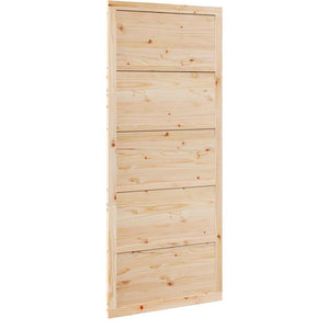 Porta a Fattoria Naturale 90 x 208 cm Legno massello di pino 870407