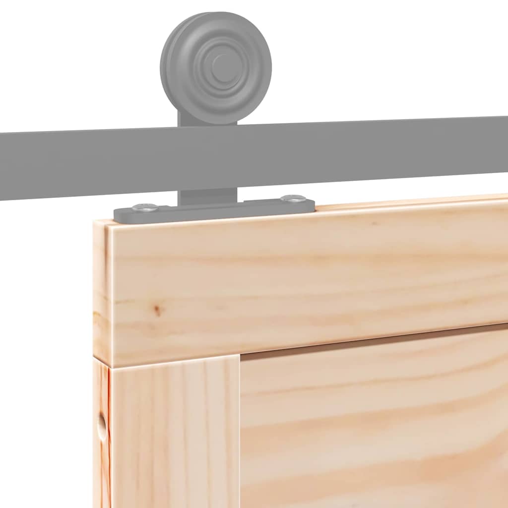 Porta a Fattoria Naturale 80 x 208 cm Legno massello di pino 870410