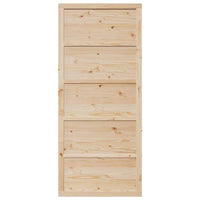 Porta a Fattoria Naturale 80 x 208 cm Legno massello di pino 870410