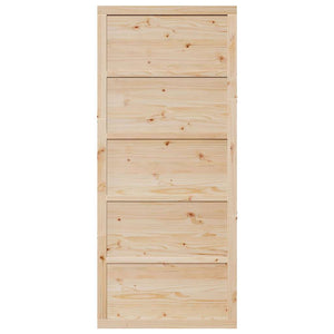 Porta a Fattoria Naturale 80 x 208 cm Legno massello di pino 870410