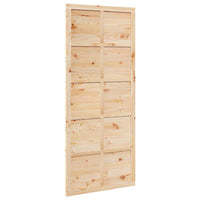 vidaXL Porta del fienile Marrone 100 x 210 cm Legno di pino massello