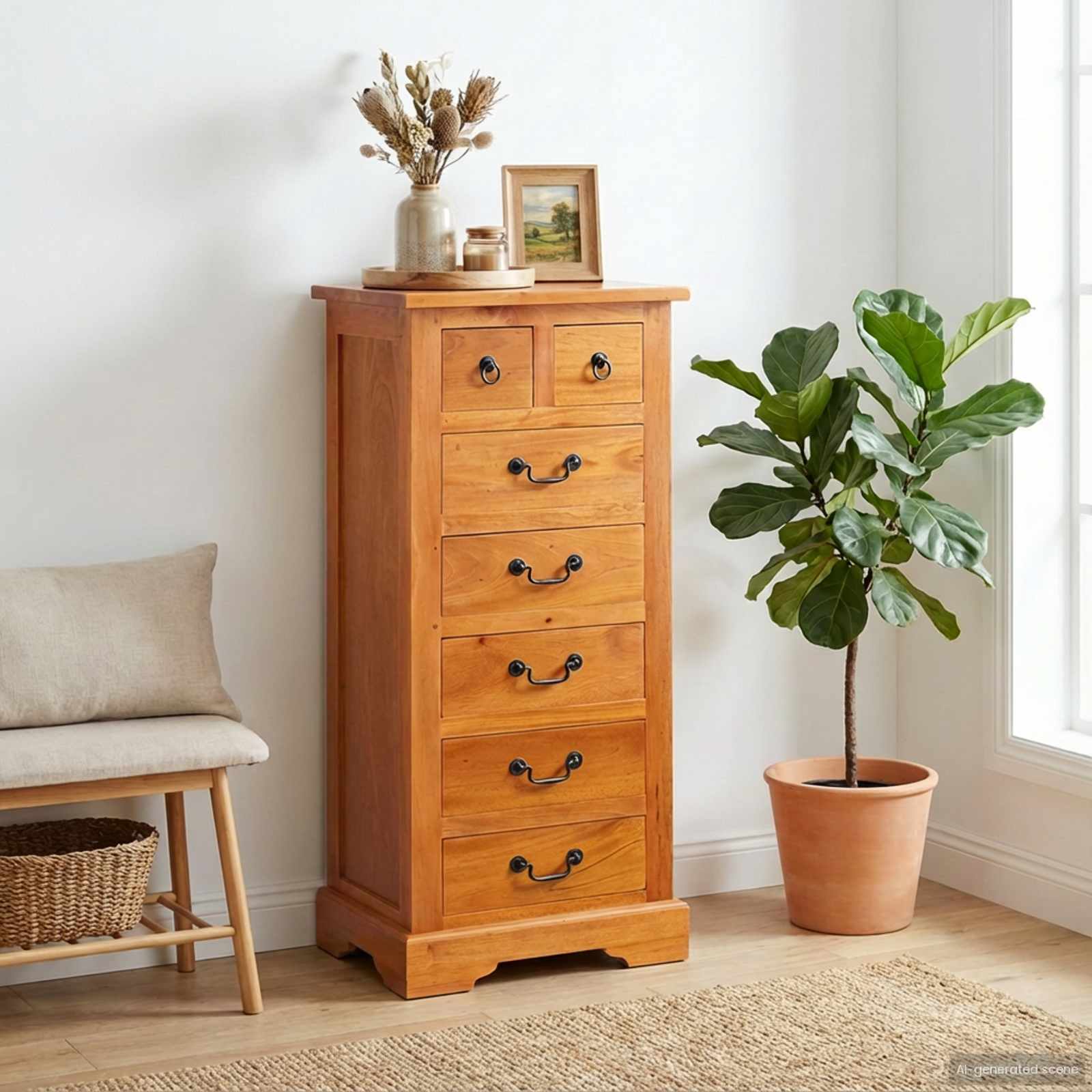 Cassettiera con cassetto Naturale 45 x 35 x 100,5 cm 42009933