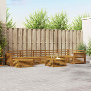 Set divani 8 pcs Naturale Legno di Acacia Massello 3373864