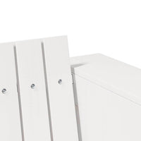 Divano da giardino Bianco 134 x 60 x 62 cm 873867