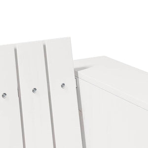 Divano da giardino Bianco 134 x 60 x 62 cm 873867