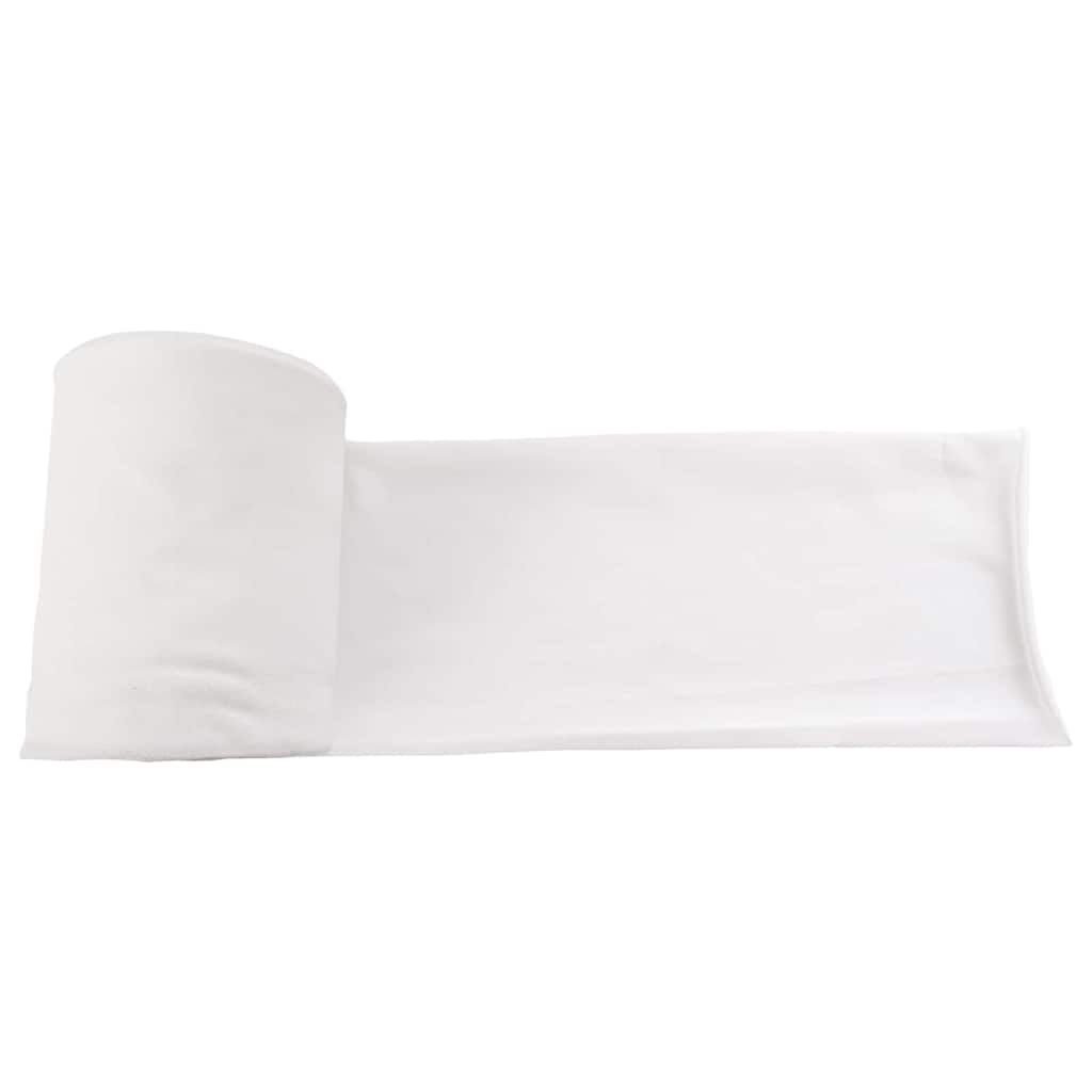 vidaXL Tubo di Drenaggio Bianco 16 x 2000 cm Tessuto