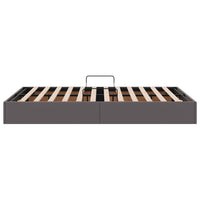 Letto con Contenitore Grigio 120 x 190 cm Pelle sintetica 3369939