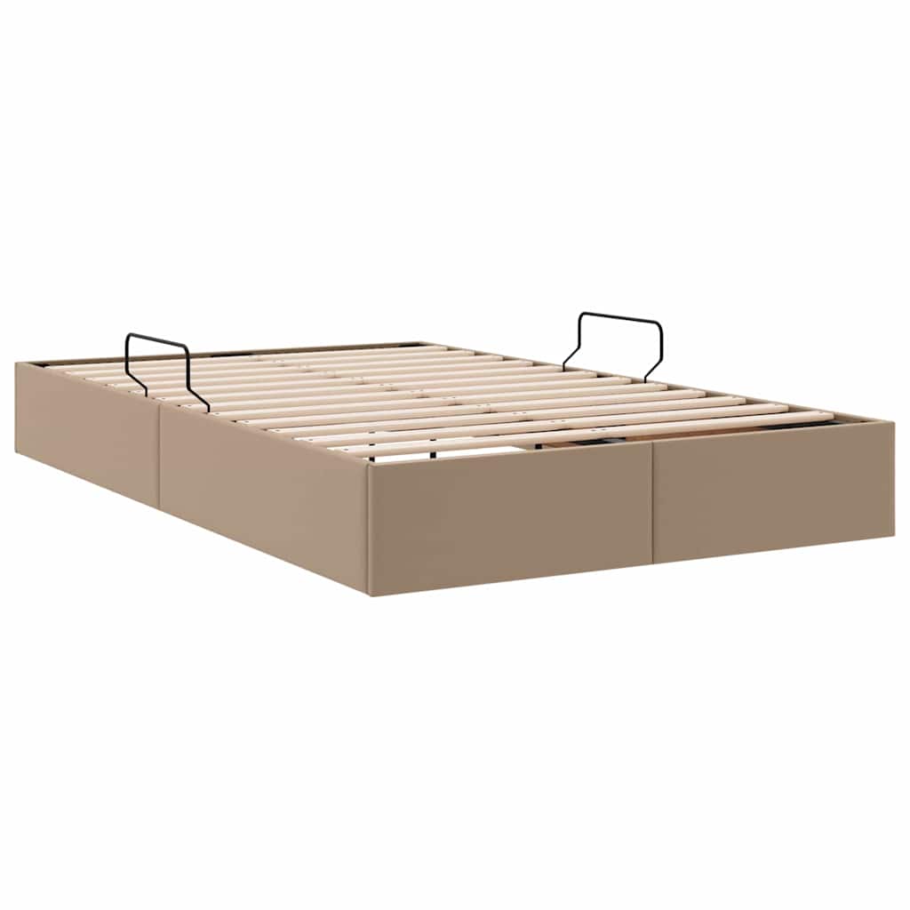 Letto con Contenitore Cappuccino 120 x 190 cm Pelle sintetica 3369940
