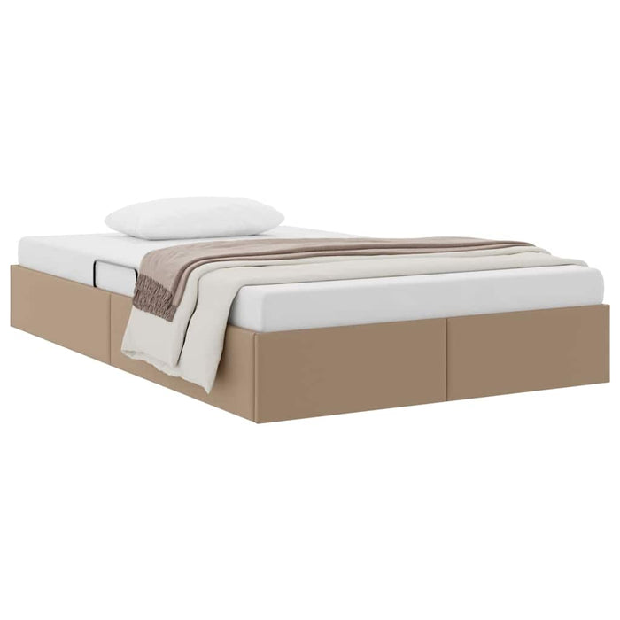 Letto con Contenitore Cappuccino 120 x 190 cm Pelle sintetica 3369940