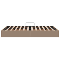 Letto con Contenitore Cappuccino 120 x 190 cm Pelle sintetica 3369940