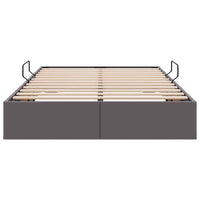 Letto con Contenitore Grigio 120 x 200 cm Pelle sintetica 3369943