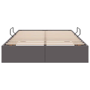 Letto con Contenitore Grigio 120 x 200 cm Pelle sintetica 3369943