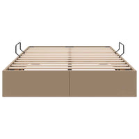 Letto con Contenitore Cappuccino 120 x 200 cm Pelle sintetica 3369944