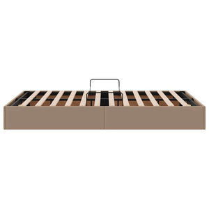 Letto con Contenitore Cappuccino 120 x 200 cm Pelle sintetica 3369944