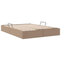 Letto con Contenitore Cappuccino 140 x 190 cm Pelle sintetica 3369948