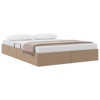 Letto con Contenitore Cappuccino 140 x 200 cm Pelle sintetica 3369952
