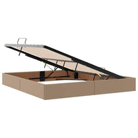 Letto con Contenitore Cappuccino 160 x 200 cm Pelle sintetica 3369956