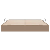 Letto con Contenitore Cappuccino 160 x 200 cm Pelle sintetica 3369956