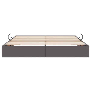 Letto con Contenitore Grigio 180 x 200 cm Pelle sintetica 3369959