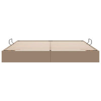 Letto con Contenitore Cappuccino 200 x 200 cm Pelle sintetica 3369964