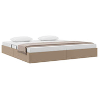 Letto con Contenitore Cappuccino 200 x 200 cm Pelle sintetica 3369964