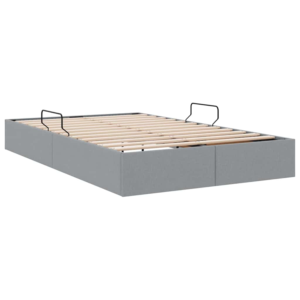 Letto con Contenitore Grigio chiaro 120 x 200 cm Tessuto 3369998
