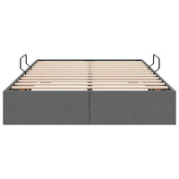 Letto con Contenitore Grigio scuro 120 x 200 cm Tessuto 3369999