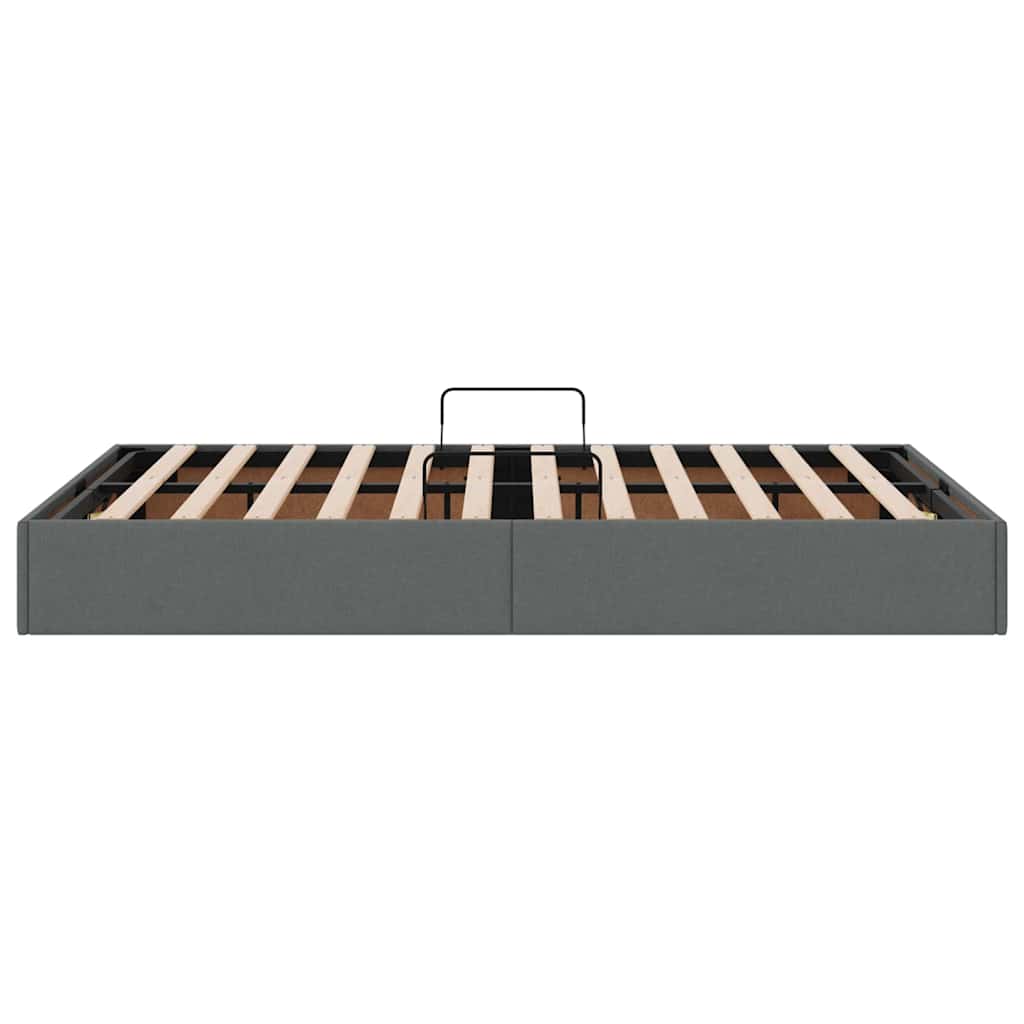 Letto con Contenitore Grigio scuro 120 x 200 cm Tessuto 3369999