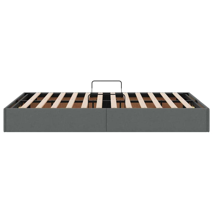 Letto con Contenitore Grigio scuro 120 x 200 cm Tessuto 3369999