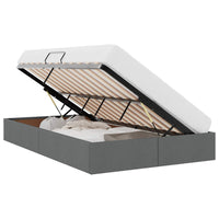 Letto con Contenitore Grigio scuro 120 x 200 cm Tessuto 3370005