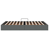 Letto con Contenitore Grigio scuro 120 x 200 cm Tessuto 3370005