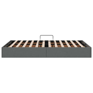 Letto con Contenitore Grigio scuro 120 x 200 cm Tessuto 3370005