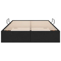 Letto con Contenitore con materasso Nero 120 x 200 cm Tessuto 3370006