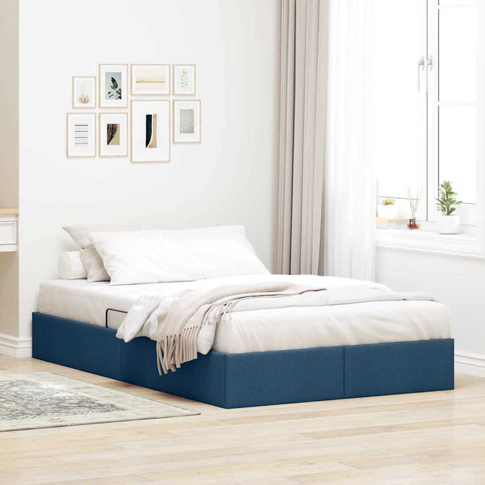 Letto con Contenitore con materasso Blu 120 x 200 cm Tessuto 3370009