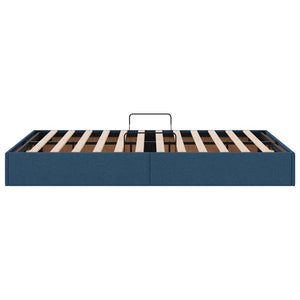 Letto con Contenitore con materasso Blu 120 x 200 cm Tessuto 3370009