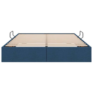 Letto con Contenitore con materasso Blu 140 x 200 cm Tessuto 3370021