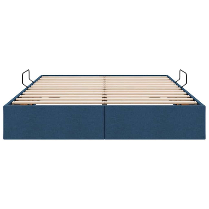 Letto con Contenitore con materasso Blu 140 x 200 cm Tessuto 3370021
