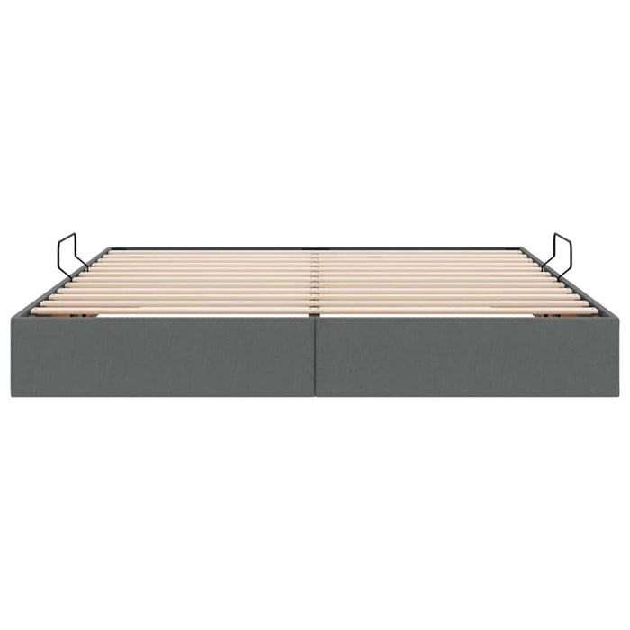 Letto con Contenitore Grigio scuro 160 x 200 cm Tessuto 3370023