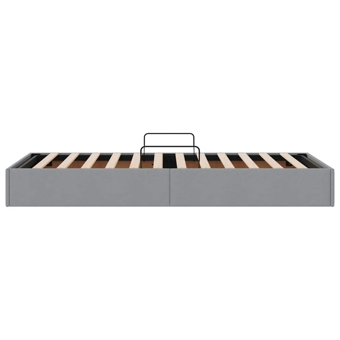 Letto con Contenitore Grigio chiaro 90 x 190 cm Tessuto 3370043