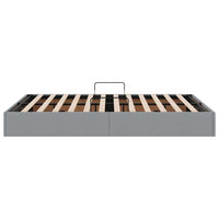 Letto con Contenitore Grigio chiaro 135 x 190 cm Tessuto 3370046