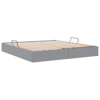 Letto con Contenitore Grigio chiaro 180 x 200 cm Tessuto 3370049
