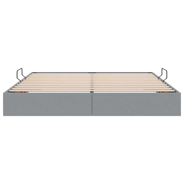 Letto con Contenitore Grigio chiaro 180 x 200 cm Tessuto 3370049