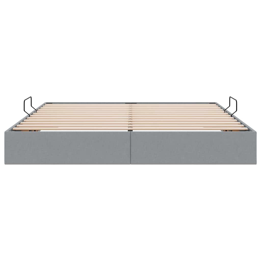 Letto con Contenitore Grigio chiaro 180 x 200 cm Tessuto